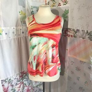 Simply Vera Wang Abstract Print Tank Top